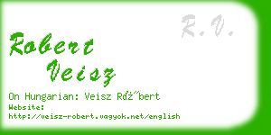 robert veisz business card
